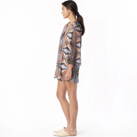 Maac London Moat 70's Boho Hippies style bold graphic print dress or tunic top - Picture 7 of 17